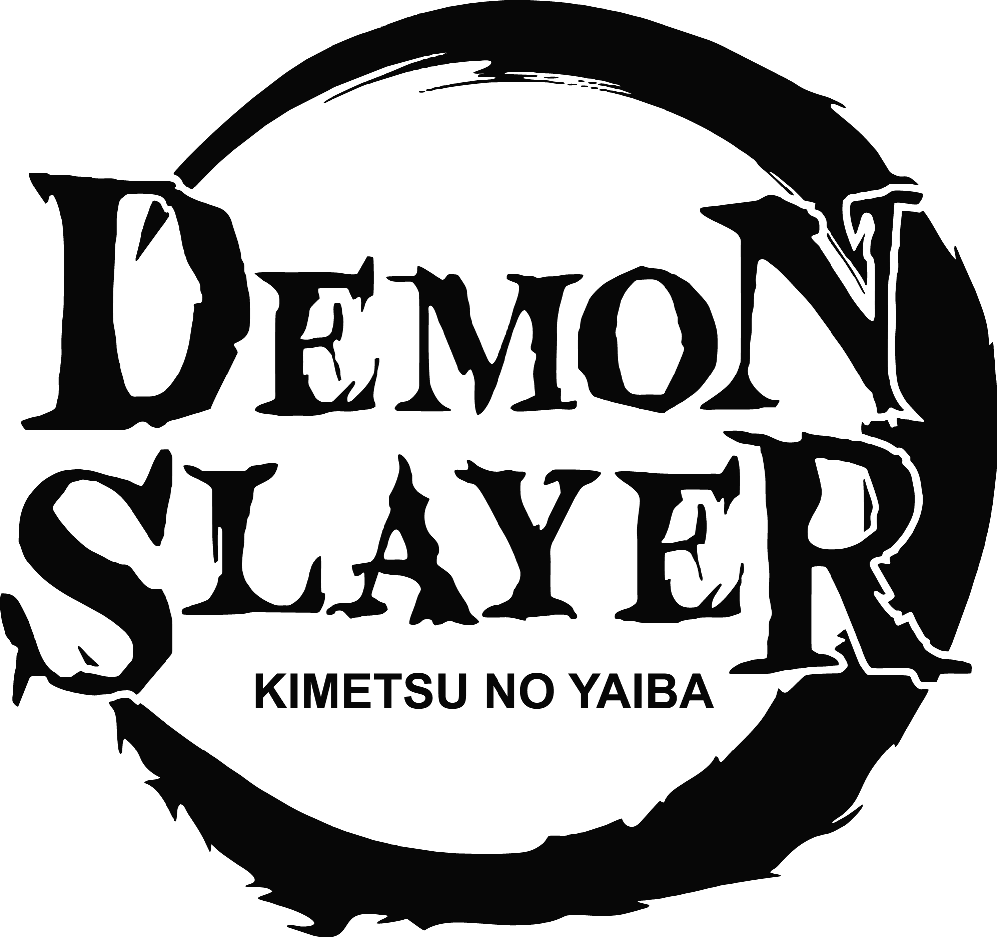 Demon Slayer Logo Black And White